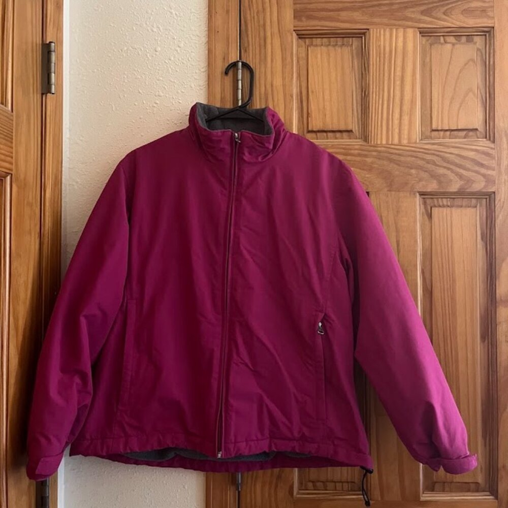 Lands' End Zip Jacket, Magenta, Medium (10-12)